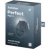 SATISFACTOR - PAR PERFECTO 2 MULTIVIBRADORES 2 EN 1 ANILLO PARA PENE Y ESTIMULADOR DE DEDOS GRIS