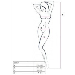 PASIÓN - BODY STOCKING PARA MUJER BS019 NEGRO TALLA ÚNICA