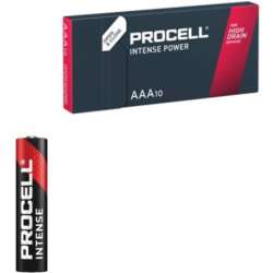 PROCELL - PILAS ALCALINAS LR03 AAA DE 1,5 V DE ALTA POTENCIA, CAJA DE 10 PILAS
