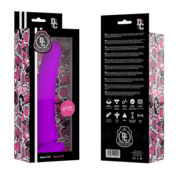 DELTA CLUB - JUGUETES DILDO LILA SILICONA MÉDICA 20 CM -O- 4 CM
