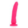 DELTA CLUB - JUGUETES DILDO ROSA SILICONA MÉDICA 20 CM -O- 4 CM