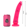 DELTA CLUB - JUGUETES DILDO ROSA DE SILICONA MÉDICA 23 CM -O- 4,5 CM