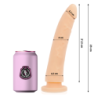 DELTA CLUB - JUGUETES DILDO NATURAL DE SILICONA MÉDICA 23 CM -O- 4,5 CM
