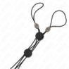 KINK - PINZAS PARA PEZONES DETALLE NEGRO CON ELÁSTICO NEGRO