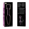 NEBULA SERIES BY IBIZA - MODELO 7 TAPÓN ANAL DE VIDRIO DE BOROSILICATO ROSA 13,5 CM -O- 3 CM