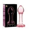 NEBULA SERIES BY IBIZA - MODELO 2 TAPÓN ANAL DE VIDRIO DE BOROSILICATO ROSA 11 CM -O- 3,5 CM