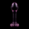 NEBULA SERIES BY IBIZA - MODELO 2 TAPÓN ANAL DE VIDRIO DE BOROSILICATO ROSA 11 CM -O- 3,5 CM