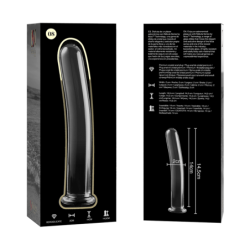 NEBULA SERIES BY IBIZA - MODELO 8 DILDO CRISTAL TRANSPARENTE 14.5 CM -O- 2 CM