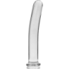 SERIE NEBULA DE IBIZA - MODELO 17 DILDO DE VIDRIO DE BOROSILICATO TRANSPARENTE 18,5 CM -O- 3 CM