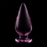 NEBULA SERIES BY IBIZA - MODELO 4 TAPÓN ANAL DE VIDRIO DE BOROSILICATO ROSA 11 CM -O- 5 CM