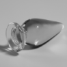 NEBULA SERIES BY IBIZA - MODELO 4 TAPÓN ANAL DE VIDRIO DE BOROSILICATO TRANSPARENTE 11 CM -O- 5 CM