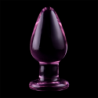 NEBULA SERIES BY IBIZA - MODELO 3 TAPÓN ANAL DE VIDRIO DE BOROSILICATO ROSA 11 CM -O- 5 CM