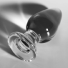 NEBULA SERIES BY IBIZA - MODELO 3 TAPÓN ANAL DE VIDRIO DE BOROSILICATO TRANSPARENTE 11 CM -O- 5 CM