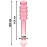 NEBULA SERIES BY IBIZA - MODELO 20 DILDO CRISTAL ROSA 20.5 CM -O- 3 CM