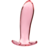 NEBULA SERIES BY IBIZA - MODELO 5 TAPÓN ANAL DE VIDRIO DE BOROSILICATO ROSA 12,5 CM -O- 3,5 CM