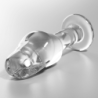 NEBULA SERIES BY IBIZA - MODELO 6 TAPÓN ANAL DE VIDRIO DE BOROSILICATO TRANSPARENTE 12,5 CM -O- 4 CM
