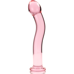 NEBULA SERIES BY IBIZA - MODELO 18 DILDO CRISTAL ROSA 18.5 CM -O- 3.5 CM