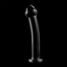 SERIE NEBULA DE IBIZA - MODELO 11 DILDO DE VIDRIO DE BOROSILICATO TRANSPARENTE 16 CM -O- 3 CM