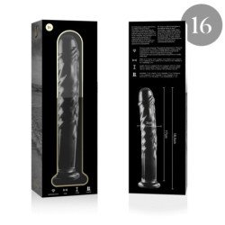 NEBULA SERIES BY IBIZA - MODELO 16 DILDO CRISTAL TRANSPARENTE 18.5 CM -O- 3 CM