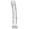 SERIE NEBULA DE IBIZA - MODELO 16 DILDO DE VIDRIO DE BOROSILICATO TRANSPARENTE 18,5 CM -O- 3 CM