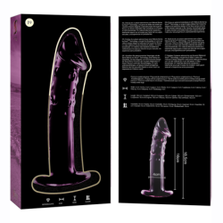 NEBULA SERIES BY IBIZA - MODELO 19 DILDO CRISTAL ROSA 18.5 CM -O- 4 CM