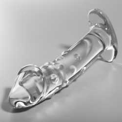 NEBULA SERIES BY IBIZA - MODELO 19 DILDO CRISTAL TRANSPARENTE 18.5 CM -O- 4 CM