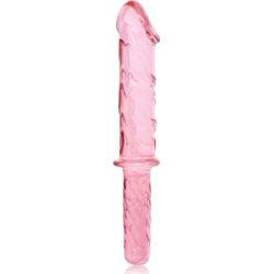 NEBULA SERIES BY IBIZA - MODELO 24 DILDO CRISTAL ROSA 28.5 CM -O- 5 CM