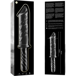 NEBULA SERIES BY IBIZA - MODELO 24 DILDO CRISTAL TRANSPARENTE 28.5 CM -O- 5 CM