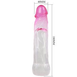 PRETTY LOVE - NERON FUNDA DE AGRANDAMIENTO REALISTA DE 6 CM PARA PENE ROSA