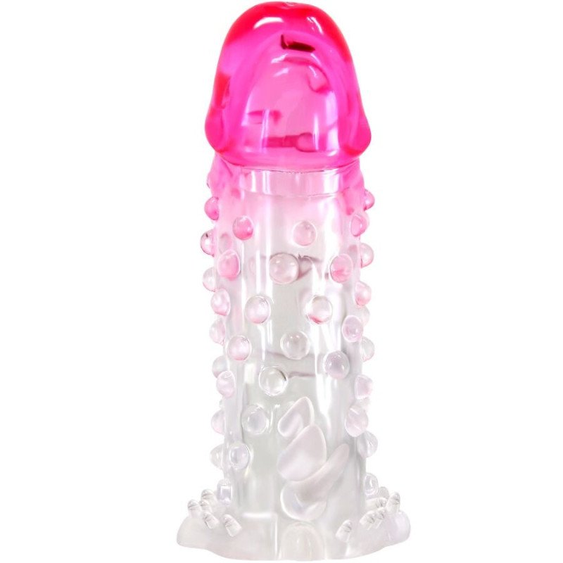 PRETTY LOVE - FUNDA DE AGRANDAMIENTO REALISTA WILFORD CON PENE EN RELIEVE ROSA