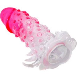 PRETTY LOVE - FUNDA DE AGRANDAMIENTO REALISTA WILFORD CON PENE EN RELIEVE ROSA