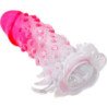PRETTY LOVE - FUNDA DE AGRANDAMIENTO REALISTA WILFORD CON PENE EN RELIEVE ROSA