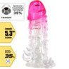 PRETTY LOVE - FUNDA DE AGRANDAMIENTO REALISTA WILFORD CON PENE EN RELIEVE ROSA