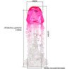 PRETTY LOVE - FUNDA DE AGRANDAMIENTO REALISTA WILFORD CON PENE EN RELIEVE ROSA