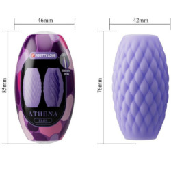 PRETTY LOVE - ATHENA EROS MASTURBADOR MASCULINO DE SILICONA MORADO