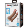 PRETTY LOVE - GORAN DOBLE DILDO REALISTA NATURAL MULATO