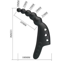 AMOR PRECIOSO - VIBRADOR DE DEDO JORDIN 10 VIBRACIONES NEGRO