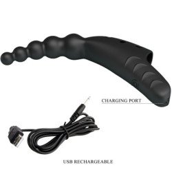 AMOR PRECIOSO - VIBRADOR DE DEDO JORDIN 10 VIBRACIONES NEGRO