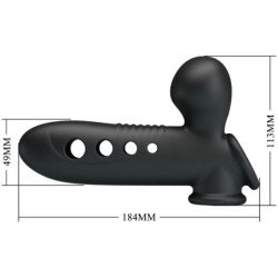 PRETTY LOVE - FUNDA PARA PENE GRÚA CON AIRBAG NEGRA