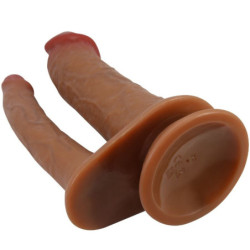 PRETTY LOVE - DILDO DOBLE REALISTA HULBERT CON VIBRACIÓN MULATO
