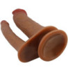 PRETTY LOVE - DILDO DOBLE REALISTA HULBERT CON VIBRACIÓN MULATO