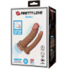 PRETTY LOVE - DILDO DOBLE REALISTA HULBERT CON VIBRACIÓN MULATO