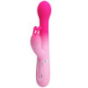 PRETTY LOVE - VIBRADOR MULTIFUNCIÓN DEJON 3 EN 1 CON FORMA DE CONEJO, ROSA