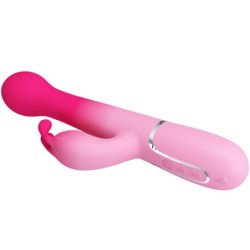 PRETTY LOVE - VIBRADOR MULTIFUNCIÓN DEJON 3 EN 1 CON FORMA DE CONEJO, ROSA