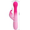 PRETTY LOVE - VIBRADOR MULTIFUNCIÓN DEJON 3 EN 1 CON FORMA DE CONEJO, ROSA