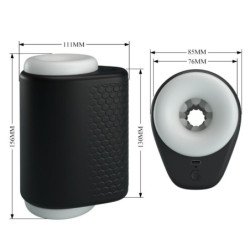 PRETTY LOVE - DJ GIRL MASTURBADOR MASCULINO CON VIBRACIÓN 5 AJUSTES NEGRO