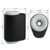 PRETTY LOVE - DJ GIRL MASTURBADOR MASCULINO CON VIBRACIÓN 5 AJUSTES NEGRO