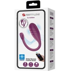 PRETTY LOVE - VIBRADOR LEVIATHAN CONTROLADO POR APP, COLOR MORADO