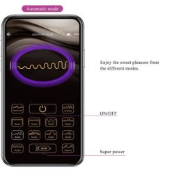 PRETTY LOVE - VIBRADOR LEVIATHAN CONTROLADO POR APP, COLOR MORADO
