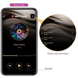 PRETTY LOVE - VIBRADOR LEVIATHAN CONTROLADO POR APP, COLOR MORADO